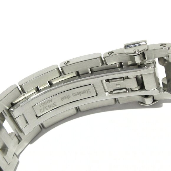 Auth HERMES Clipper Chronograph CL1.320 1****** Silver Gold Unisex Wrist Watch - Picture 11 of 12